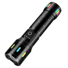 Ліхтар ручний NIGHT VISION FLUORESCENCE CA171-D 1 РЕЖИМ WHITE LASER LED PM10-TG, індикація заряду, 1x18650/3xAAA, ЗУ Type-C, zoom, Box