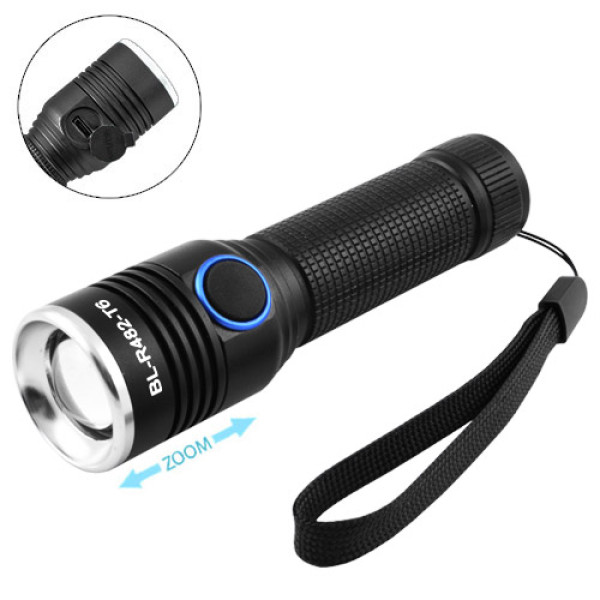 Фонарь Small Sun R482/R842-T6, 1х14500, zoom, ЗУ microUSB, Box
