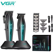 Комплект для стрижки 2 в 1 машинка та триммер VGR V-270&V-992 Green