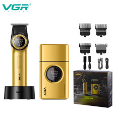 Комплект для стрижки 2 в 1 тример і шейвер VGR V-977&V-377 Gold