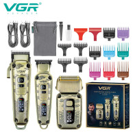 Комплект VGR 3 в 1 V-642 аккумуляторная машинка для стрижки (clipper), триммер и электробритва (шейвер)