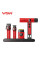 Комплект для стрижки 4 в 1 машинка триммер електробритва та фен VGR STEPLERSS PRO 4 IN 1 Red