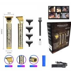 Тример для волосся та бороди акумуляторний 4 насадки 1.5 2 3 4 мм BZ-T99 / WS-T88