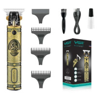 Машинка (триммер) для стрижки волос и бороды VGR V-085, Professional, 3 насадки, STRONG BATTERY