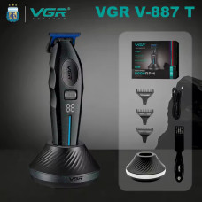 Машинка (триммер) для стрижки волос VGR V-887T BLACK, 3 насадки, 9000RPM
