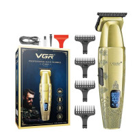 Тример акумуляторний 4 насадки 1600 mAh LED дисплей 8000 RPM VGR V-265