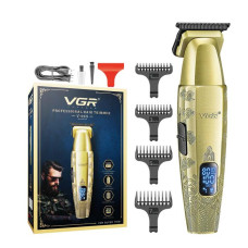 Тример акумуляторний 4 насадки 1600 mAh LED дисплей 8000 RPM VGR V-265