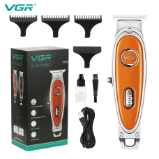 Тример акумуляторний 3 насадки LED дисплей помаранчевий VGR V-263