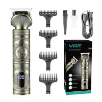 Тример акумуляторний Professional 4 насадки LED дисплей VGR V-962