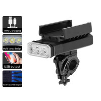 Велоліхтар Power Bank Li-Ion акумулятор ЗУ Type-C кріплення під телефон BK09-Z-03-3T6