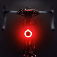 Велоліхтар сонячна батарея водонепроникний Li-Ion акумулятор ЗУ Type-C HYD-085-SMD-RGB