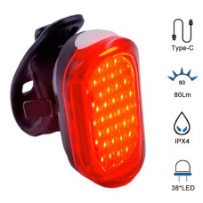Велоліхтар водонепроникний Li-Ion акумулятор ЗУ Type-C MY-2106-38LED