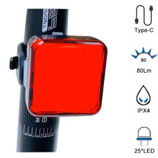 Велоліхтар водонепроникний Li-Ion акумулятор ЗУ Type-C MY-2107-25LED
